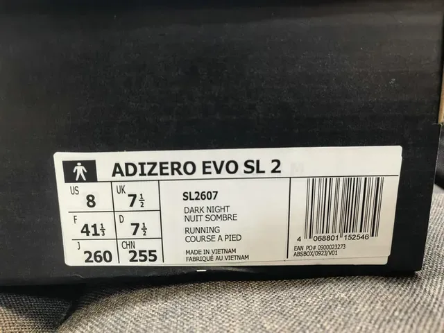 Adidas Adizero Evo SL 2 Black Silver Lifestyle Sneakers 2