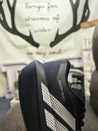 Adidas Adizero Evo SL 2 Blanco Negro Zapatillas de correr 3