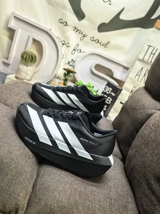 Adidas Adizero Evo SL 2 Blanco Negro Zapatillas de correr 17