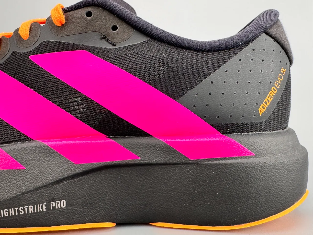 Adidas Adizero Evo SL Black Pink Orange chaussures de running 5