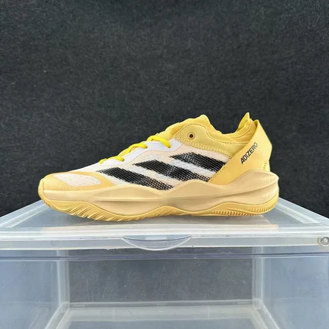 Adidas ADIZERO Yellow White Black Chaussures de Basketball 2