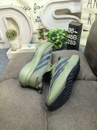 Adidas Army Green Navy Engineered Mesh Upper Sculpted Boost Midsole Lifestyle Sneakers 6
