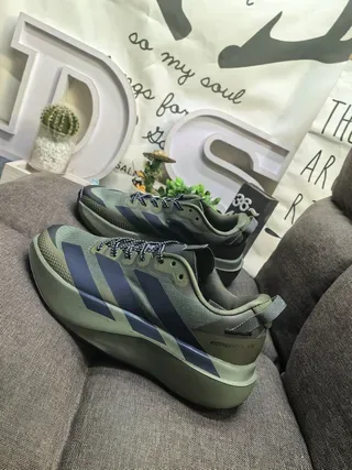Adidas Army Green Navy Engineered Mesh Upper Sculpted Boost Midsole Lifestyle Sneakers 7