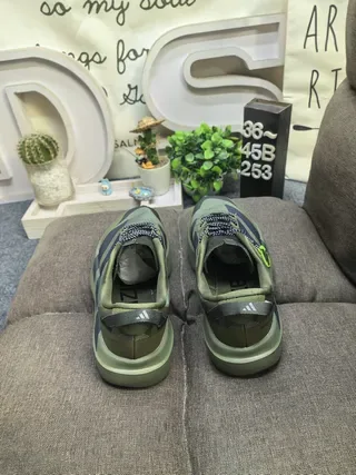 Adidas Army Green Navy Engineered Mesh Upper Sculpted Boost Midsole Lifestyle Sneakers 8