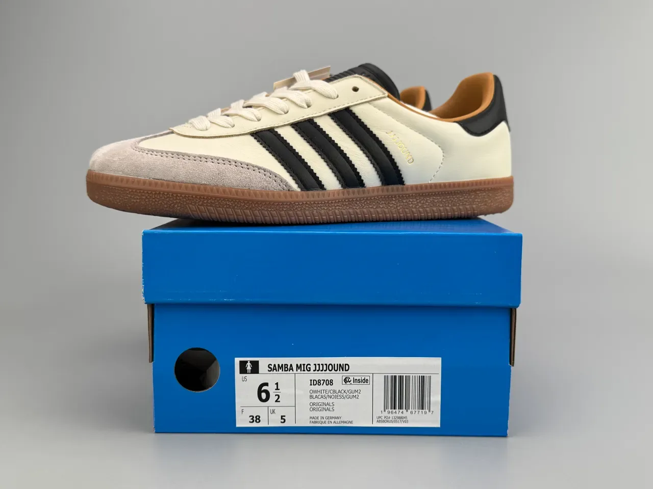 Adidas Beige Black Low-Top Suede And Leather Upper Lifestyle Sneakers 10