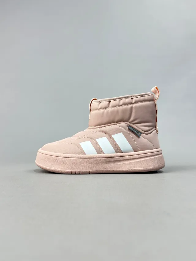 Adidas Bottines de Neige Beige Noir à hauteur de cheville avec doublure quiltée et rembourrée 14