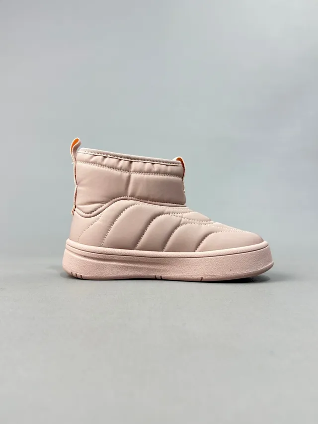 Adidas Bottines de Neige Beige Noir à hauteur de cheville avec doublure quiltée et rembourrée 16