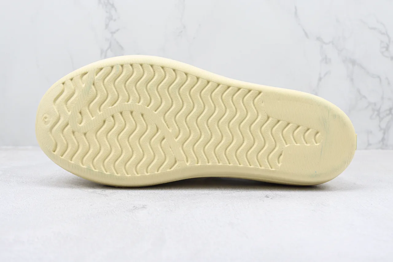 Adidas Beige Slip-On Ribbed Textile Upper Lifestyle Sneakers 5