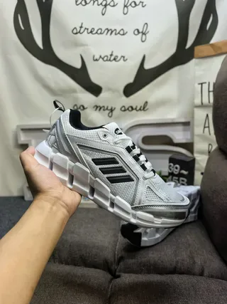 Adidas Black and White Three-Stripe Lifestyle Sneakers 5