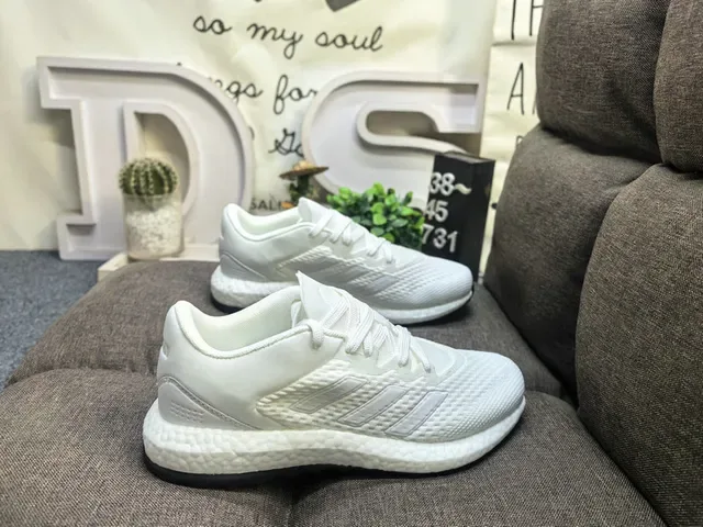 Adidas Black Knit Upper Three-Stripe Side Panel Lifestyle Sneakers 10