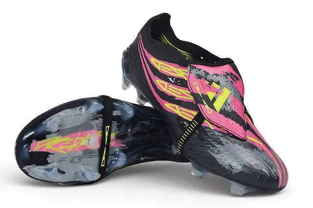 Adidas Black Pink Low-Cut Strap-Closure Firm-Ground Soccer Shoes 4