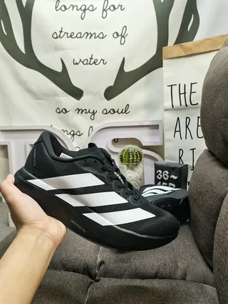 Adidas Black White Low-Top Mesh Upper Lifestyle Sneakers 5