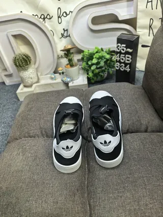 Adidas Black White Slip-On Elastic Crossover Strap Lifestyle Sneakers 8