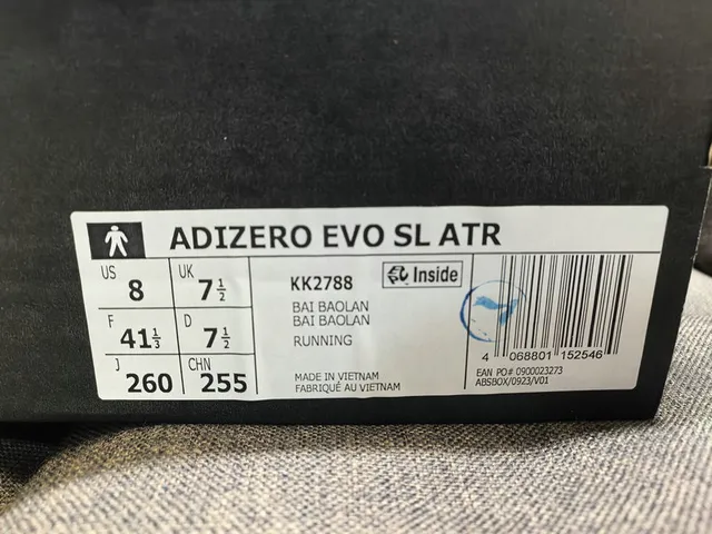 Adidas Zapatillas de correr con rayas azul y rojo, ligeras, silueta de carreras 2