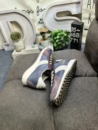 Adidas Brown Beige Retro Runner Suede-and-Textile Upper Lifestyle Sneakers 6
