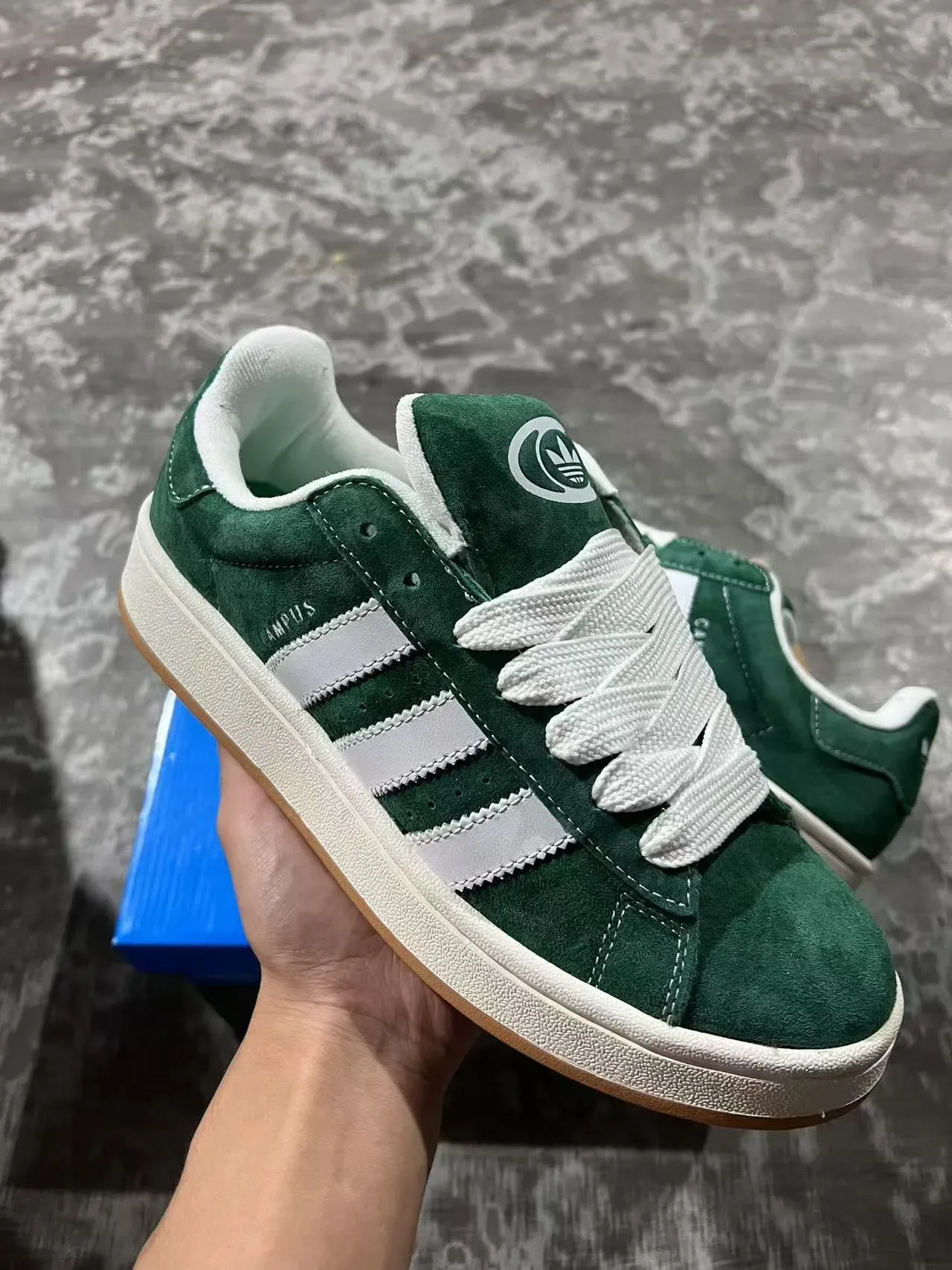 Adidas Campus Green Suede Lifestyle Sneakers 2