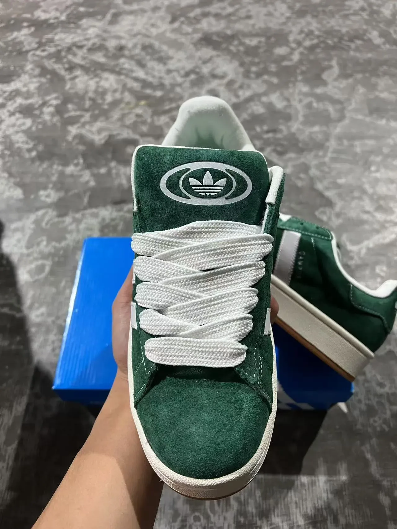 Adidas Campus Green Suede Lifestyle Sneakers 3