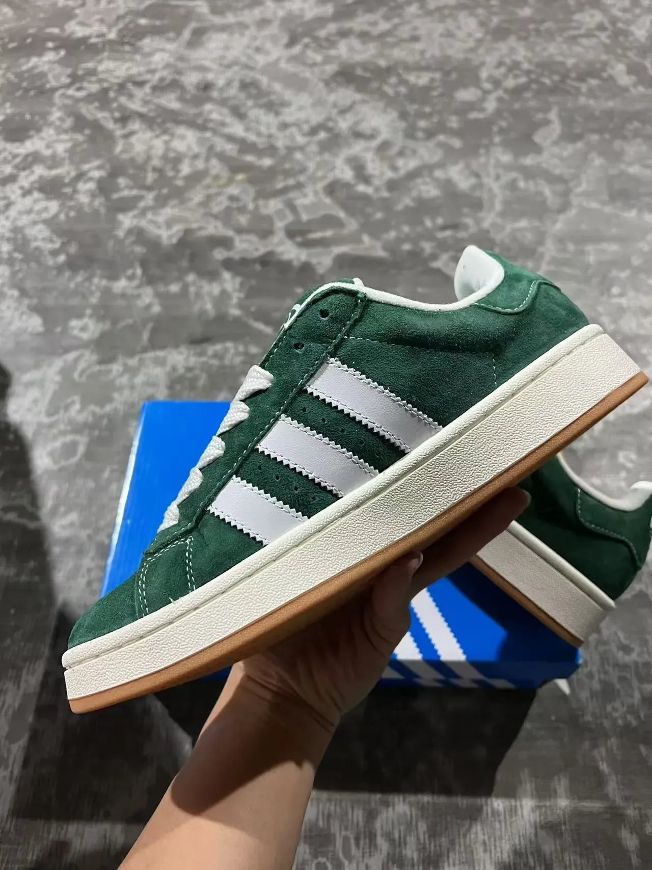 Adidas Campus Green Suede Lifestyle Sneakers 5