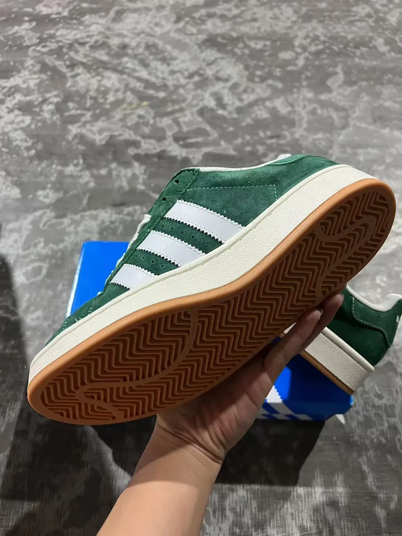 Adidas Campus Green Suede Lifestyle Sneakers 6