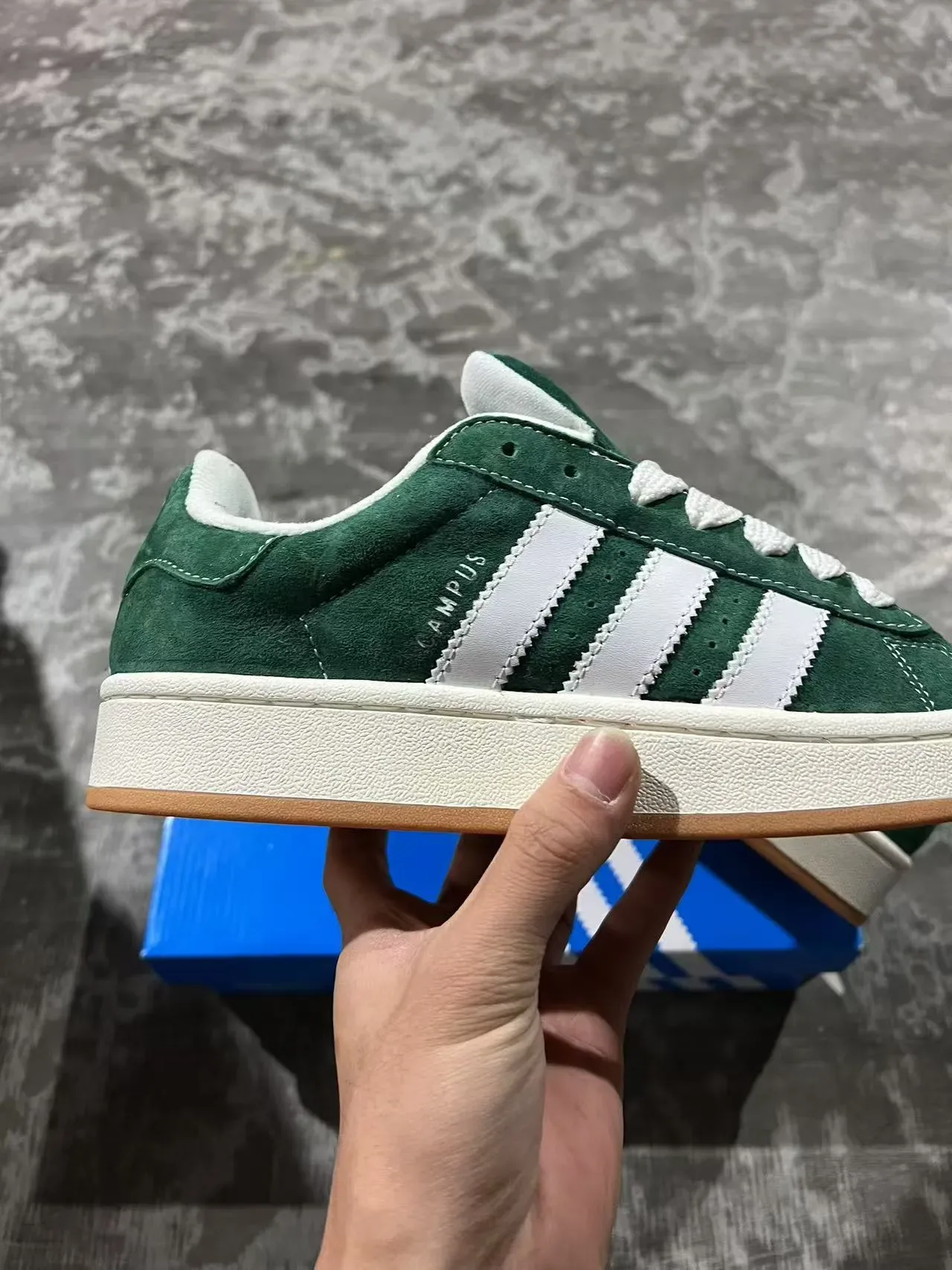 Adidas Campus Green Suede Lifestyle Sneakers 7