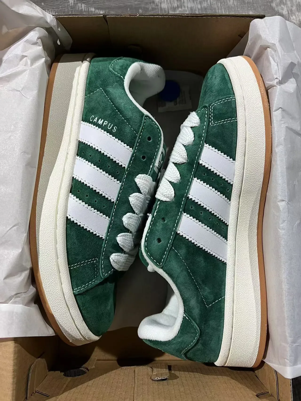 Adidas Campus Green Suede Lifestyle Sneakers 9