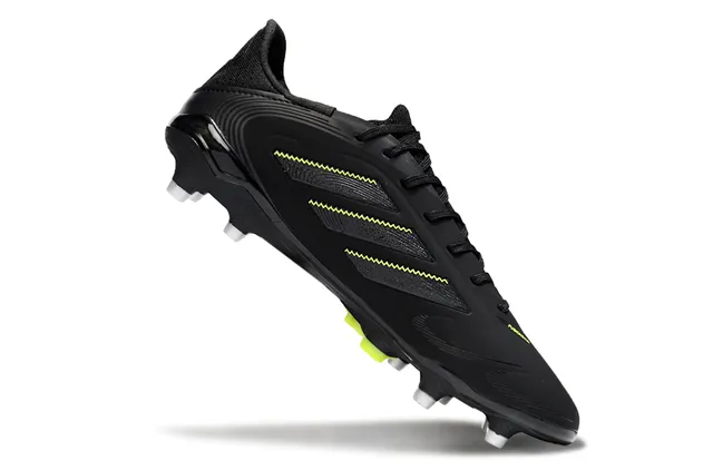 Adidas Copa Pure Black and Neon Lime Firm-Ground Soccer Shoes 2