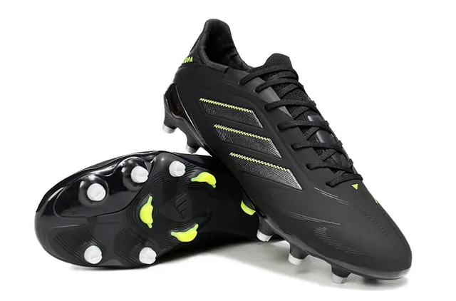 Adidas Copa Pure Black and Neon Lime Firm-Ground Soccer Shoes 4