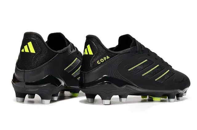 Adidas Copa Pure Black and Neon Lime Firm-Ground Soccer Shoes 5
