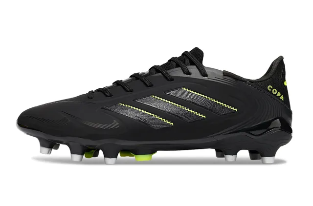 Adidas Copa Pure Black and Neon Lime Firm-Ground Soccer Shoes 7