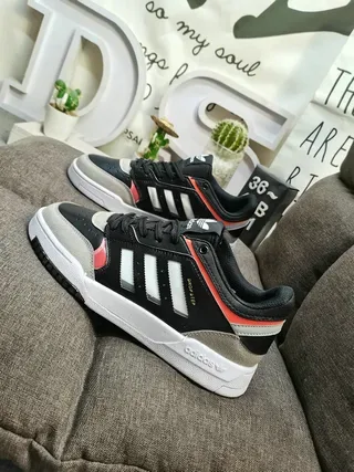 Adidas Drop Step White Gray Red Black Lifestyle Sneakers 7