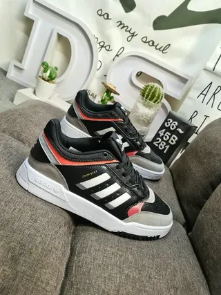 Adidas Drop Step White Gray Red Black Lifestyle Sneakers 9