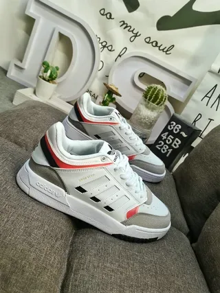 Adidas Drop Step White Gray Red Black Lifestyle Sneakers 18