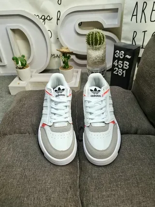 Adidas Drop Step White Gray Red Black Lifestyle Sneakers 19