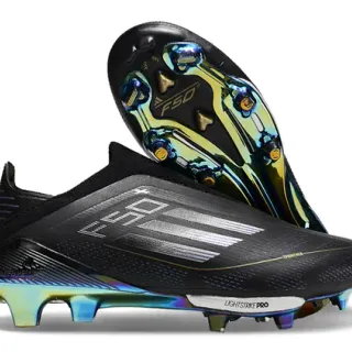 Adidas F50 Lightstrike Pro Black Holographic Firm-Ground Soccer Shoes