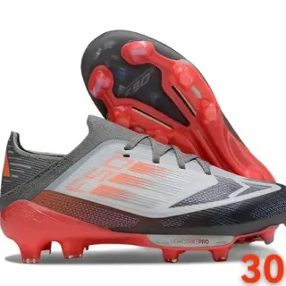 Adidas F50 Lightstrike Pro Red Gray Black Firm-Ground Soccer Shoes