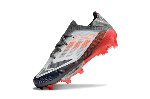 Adidas F50 Lightstrike Pro Red Gray Black Firm-Ground Soccer Shoes 5