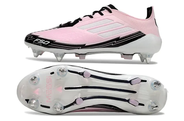 Adidas F50 Messi 粉黑 室外足球鞋 6