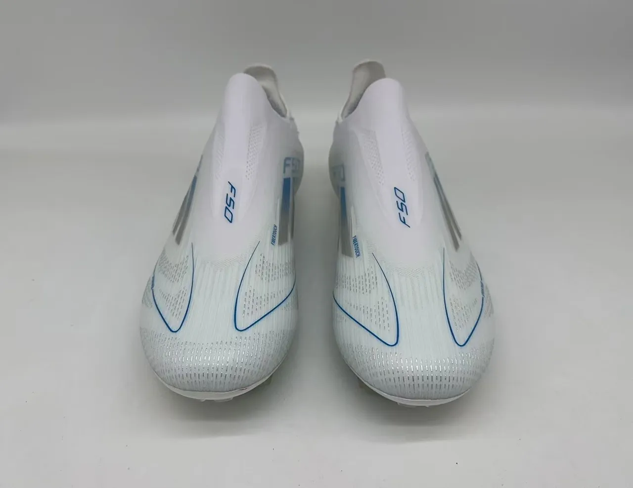 Adidas F50 Sprintweb White Blue Firm-Ground Soccer Shoes 4