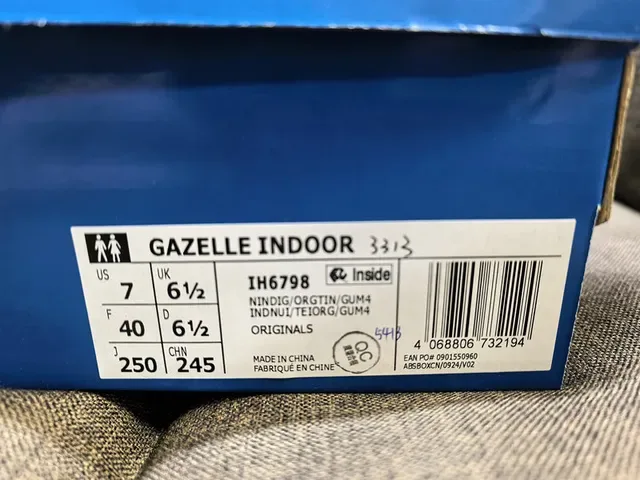 Adidas Gazelle Navy and Yellow Lifestyle Sneakers 2