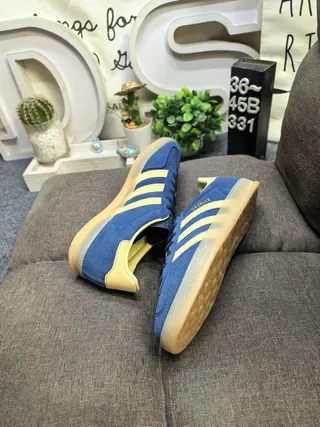 Adidas Gazelle Navy and Yellow Lifestyle Sneakers 6