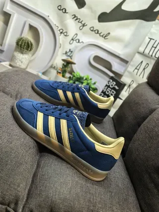 Adidas Gazelle Navy and Yellow Lifestyle Sneakers 7