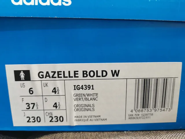 Adidas Gazelle Teal and White Platform Lifestyle Sneakers 2