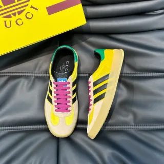 Adidas Gazelle पीला काला मैजेंटा हरा लाइफस्टाइल स्नीकर