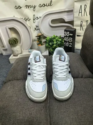 Adidas Tênis Lifestyle Cinza Preto Low-Top Camadas Sobrepostas 10