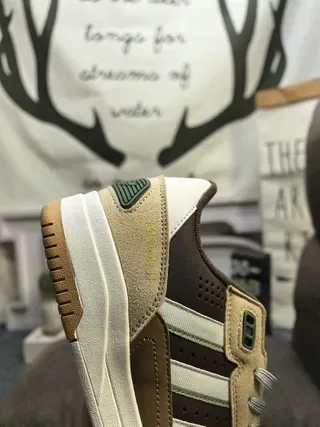 Adidas Tênis Lifestyle Cinza Preto Low-Top Camadas Sobrepostas 13