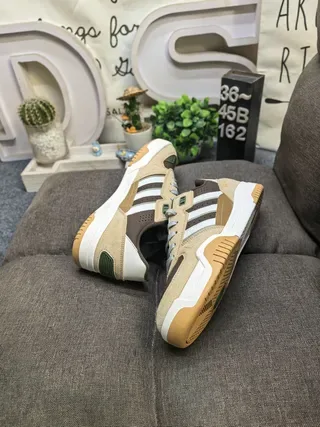 Adidas Tênis Lifestyle Cinza Preto Low-Top Camadas Sobrepostas 16