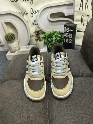Adidas Tênis Lifestyle Cinza Preto Low-Top Camadas Sobrepostas 20