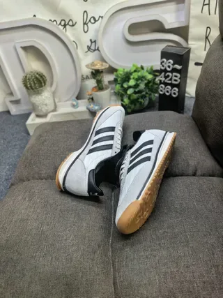Adidas Gray Black Low-Top Runner Textile Upper Lifestyle Sneakers 6
