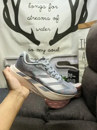 Adidas Gray Multicolor Engineered Mesh Upper Gradient Speckled Pattern Lifestyle Sneakers 5
