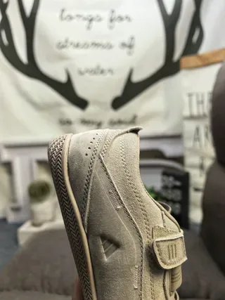 Adidas Gray Velcro Strap Suede Sneakers 3
